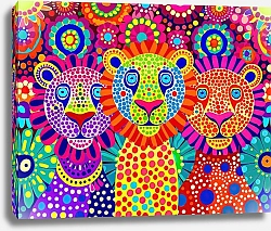 Постер Dotted animals. Animals at the carnival №15