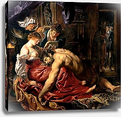 Постер Рубенс Петер (Pieter Paul Rubens) Samson and Delilah, c.1609 2