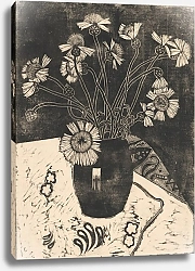 Постер Хенриет Хенк Bloemen in een vaas