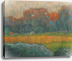 Постер Шуффенекер Клод Landscape with Figure and Houses