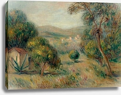 Постер Ренуар Пьер (Pierre-Auguste Renoir) Пейзаж с оливковыми деревьями