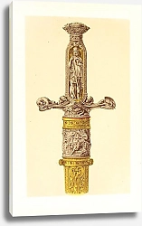 Постер Робинсон Джон Hunting-Sword, with Hilt and Scabbard in Silver and Gilt Bronze