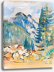 Постер Молль Оскар Горный ландшафт I