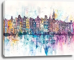 Постер Amsterdam skyline
