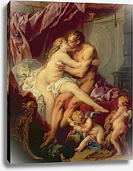 Постер Буше Франсуа (Francois Boucher) Hercules and Omphale