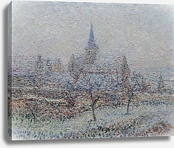 Постер Лоизеу Густав Церковь Беннекур, эффект снега