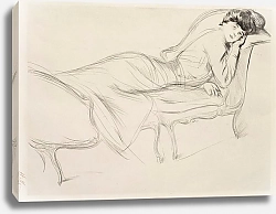 Постер Хеллеу Поль Portrait de femme alanguie