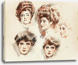 Постер Хеллеу Поль Portraits de Marthe Letellier et d’Ellen Helleu