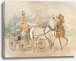 Постер Коссак Юлиуш Equipage of Count Adam Krasiński