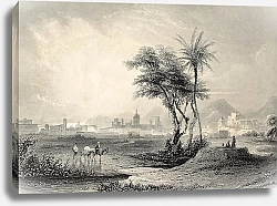 Постер Palermo surroundings, Italy. Original engraving created by J. Muller and A. H. Payne in 1840