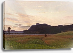 Постер Кин Вильгельм Young Couple In The Blooming Clover Field