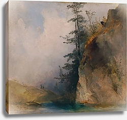 Постер Черни Людвиг Felsabhang am Bach