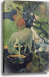 Постер Гоген Поль (Paul Gauguin) The White Horse