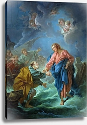 Постер Буше Франсуа (Francois Boucher) St. Peter Invited to Walk on the Water, 1766