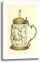 Постер Робинсон Джон Tankard in Carved Ivory, mounted in Silver Gilt. Flemish