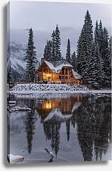 Постер Лыжный домик в горах 1
