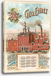 Постер Грей Лито Ко Geo. Ehert, Hell Gate Brewery
