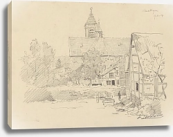 Постер Тэлеманс Жан-Франсуа Eglise et village de Chevetogne