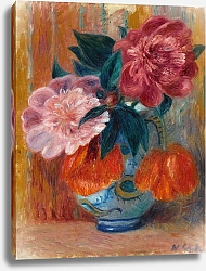 Постер Глакенс Уильям Джеймс Тюльпаны и пионы в кувшине