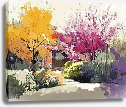 Постер Mosaic of floral harmony