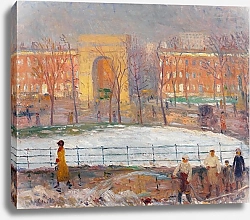 Постер Глакенс Уильям Джеймс Уборщики улиц, Вашингтон-сквер