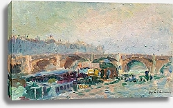 Постер Лебур Альбер Le Pont de la Tournelle et le quai de Béthune