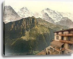 Постер Швейцария. Плато Шайниге с Эйгер, Монх и Юнгфрау