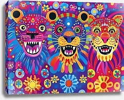 Постер Dotted animals. Animals at the carnival №14