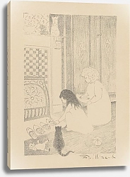 Постер Спиллиарт Леон Канун Дня Святого Николая. Копыта перед очагом