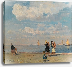 Постер Чиарди Беппе Walking along the water, Venice