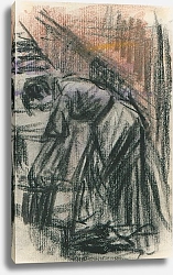 Постер Мигем Юджин Ван Vrouw aan de wastobbe