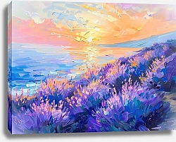 Постер Evening colors of lavender