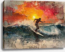 Постер On the ocean waves