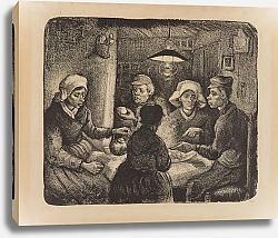 Постер Ван Гог Винсент (Vincent Van Gogh) Les mangeurs de pommes de terre