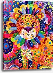 Постер Dotted animals. Animals at the carnival №7