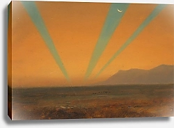 Постер Черч Фредерик Пейзаж с закатом