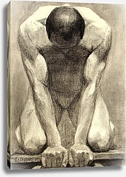 Постер Уолтер Лилли Стоящий на коленях мужской акт