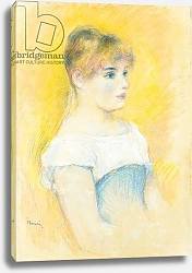 Постер Ренуар Пьер (Pierre-Auguste Renoir) Young girl in a blue corset