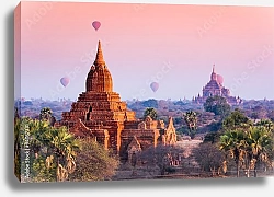 Постер Мьянма. Вид на  Баган