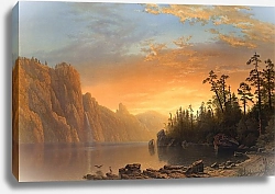 Постер Бирштад Альберт Закат солнца в Калифорнии