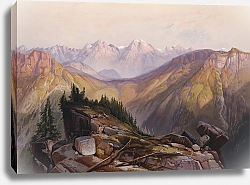 Постер Моран Томас Нижняя часть Йеллоустонского хребта