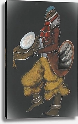 Постер Ландау Лон Een kuiken met een ei