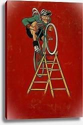 Постер Либо Мишель Le grimpeur à l’échelle