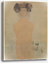 Постер Роден Огюст Стоящая женщина в воде