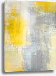 Постер Жёлтое на сером