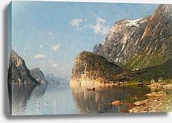 Постер Норманн Адельстин Норвежский фьорд