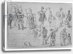 Постер Шарф Джордж (грав) London street traders, 1830-40