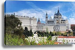 Постер Испания. Мадрид. Собор Альмудена