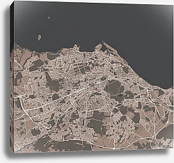 Постер Эдинбург: Геометрия улиц шотландской столицы