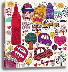 Постер Лондон. Вектор